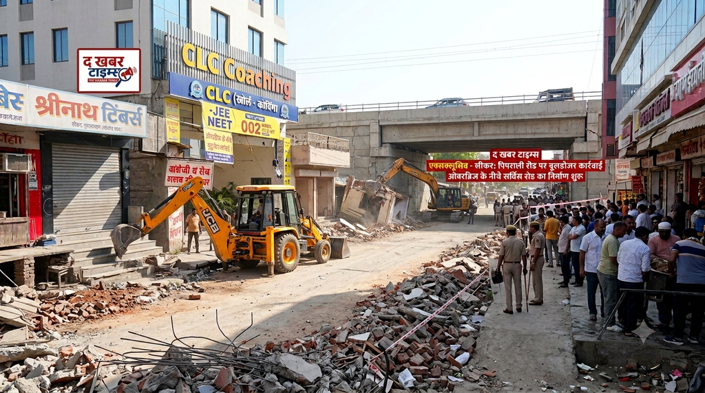 Sikar Piprali Road Encroachment Action
